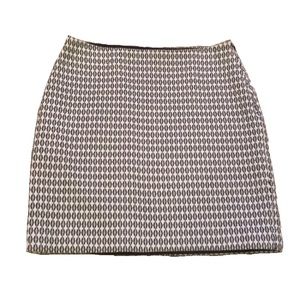 Ann Taylor | Black & White Patterned Pencil Skirt